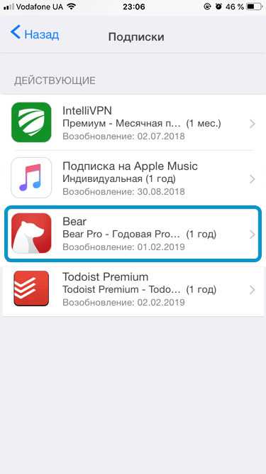 Как отключить платные подписки на iphone