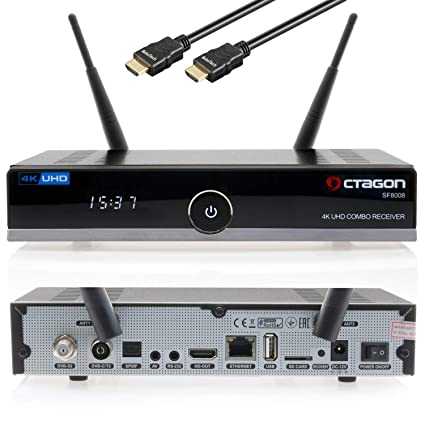 Ресивер Octagon SF4008 UHD 4K 2160p Triple E2 Linux заявлен как самый продвинутый изза возможности принимать сигнал в стандарт DVBS2X