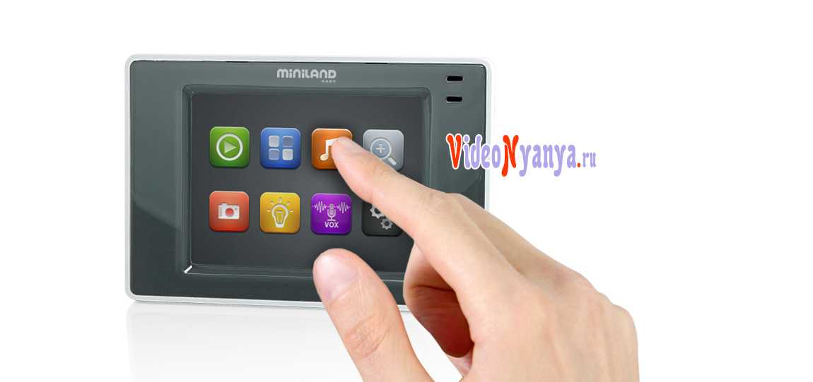 Видеоняня miniland digimonitor 3.5 touch (дисплей 8,89 см) - видеоняня