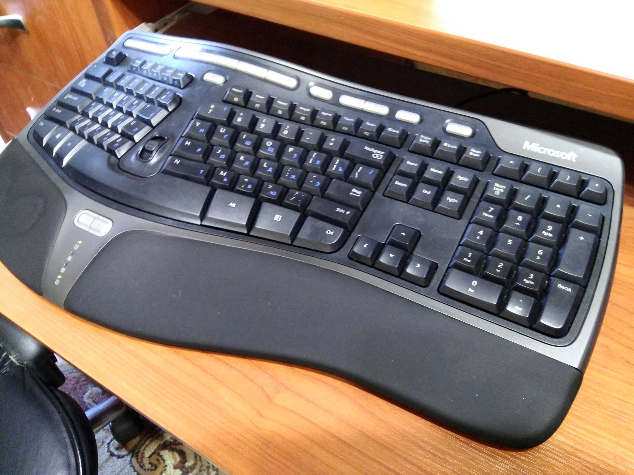 Microsoft natural ergonomic keyboard 4000 black usb отзывы покупателей и специалистов на отзовик