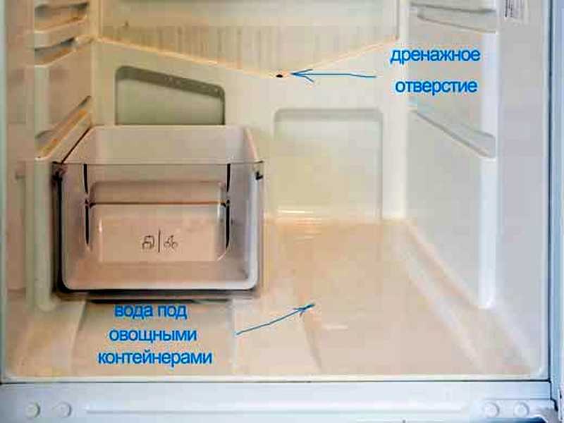 Холодильник течет? скапливается вода под холодильником или внутри него? | рембыттех